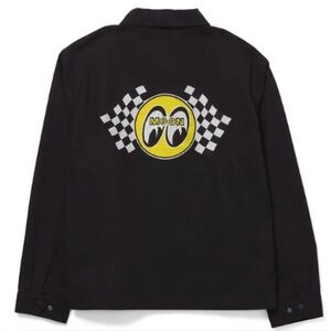 Mooneyes x Vans Size Medium Black Zip Up Jacket Hot Rod Motorcycles